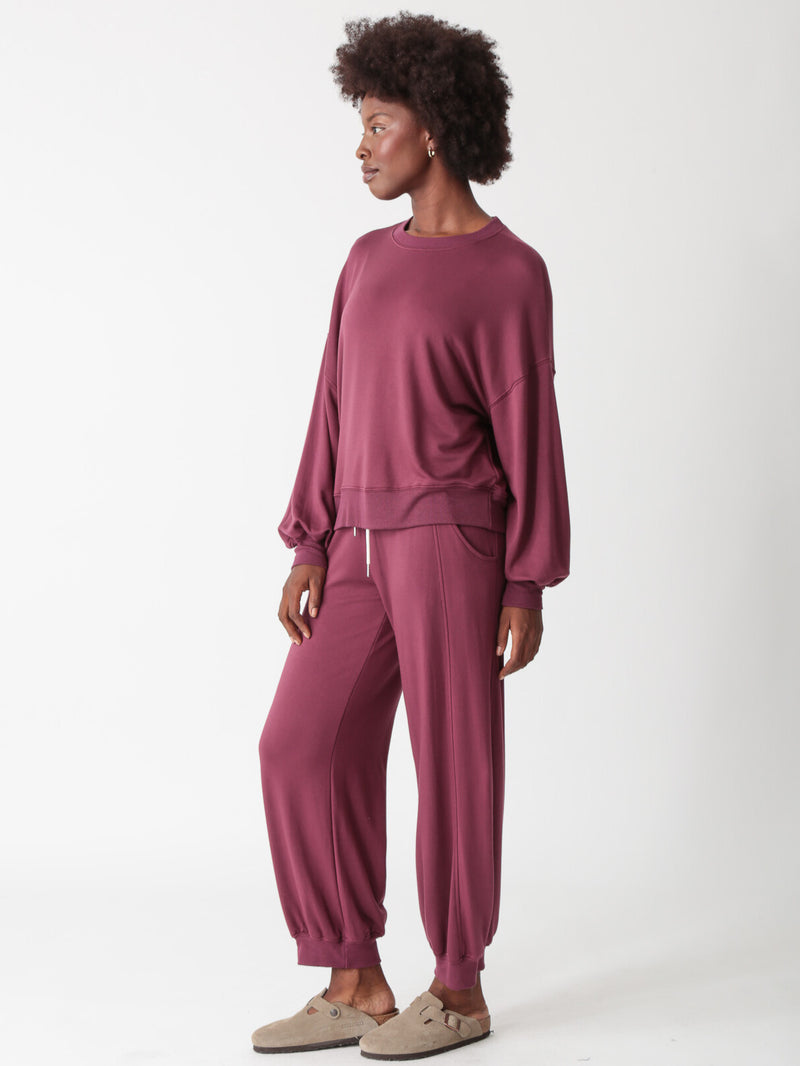 Balloon Sweatpant - Merlot