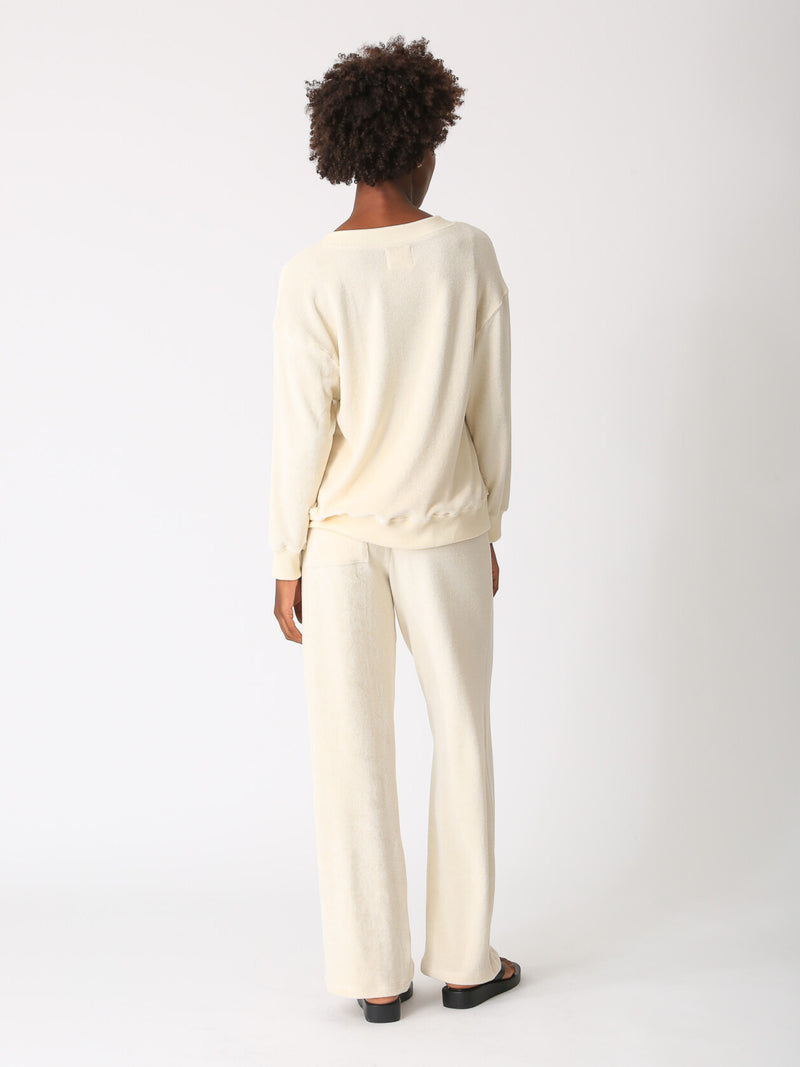 Ava Loop Terry Sweatshirt - Créme