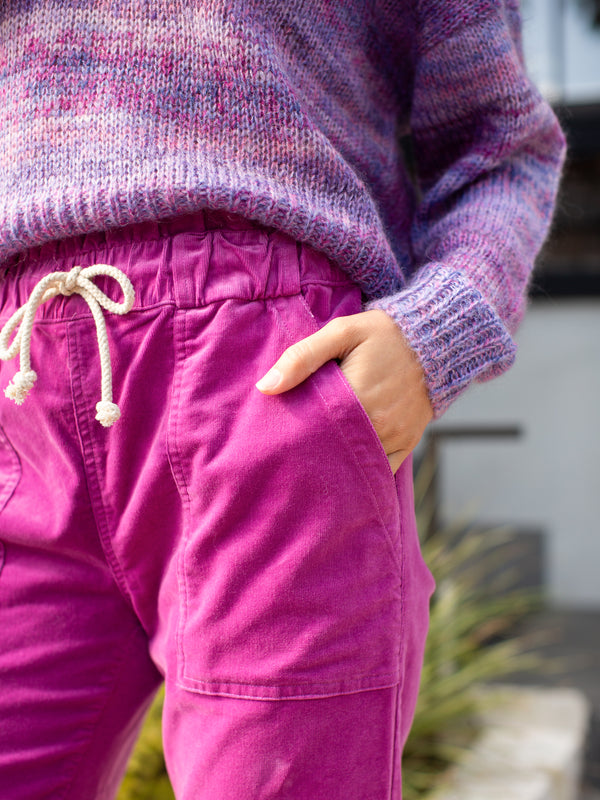 Easy Pant - Berry Corduroy