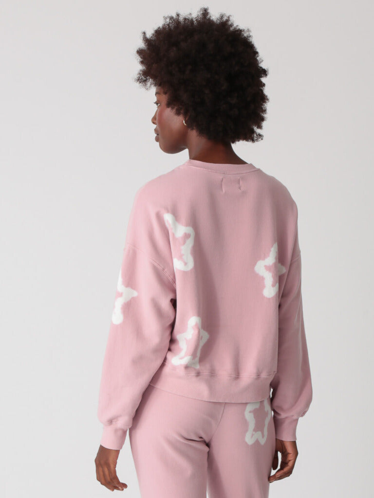 Classic Sweatshirt - Mauve Star Tie Dye