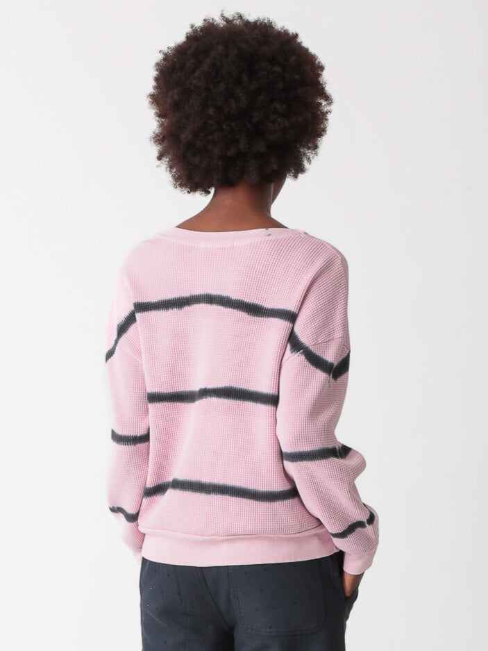 Kiley Thermal Sweatshirt - Mauve / Onyx