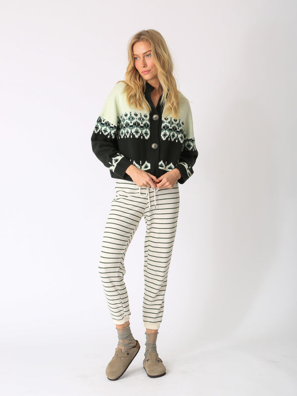 Rudi Cardigan - Fair Isle Pine