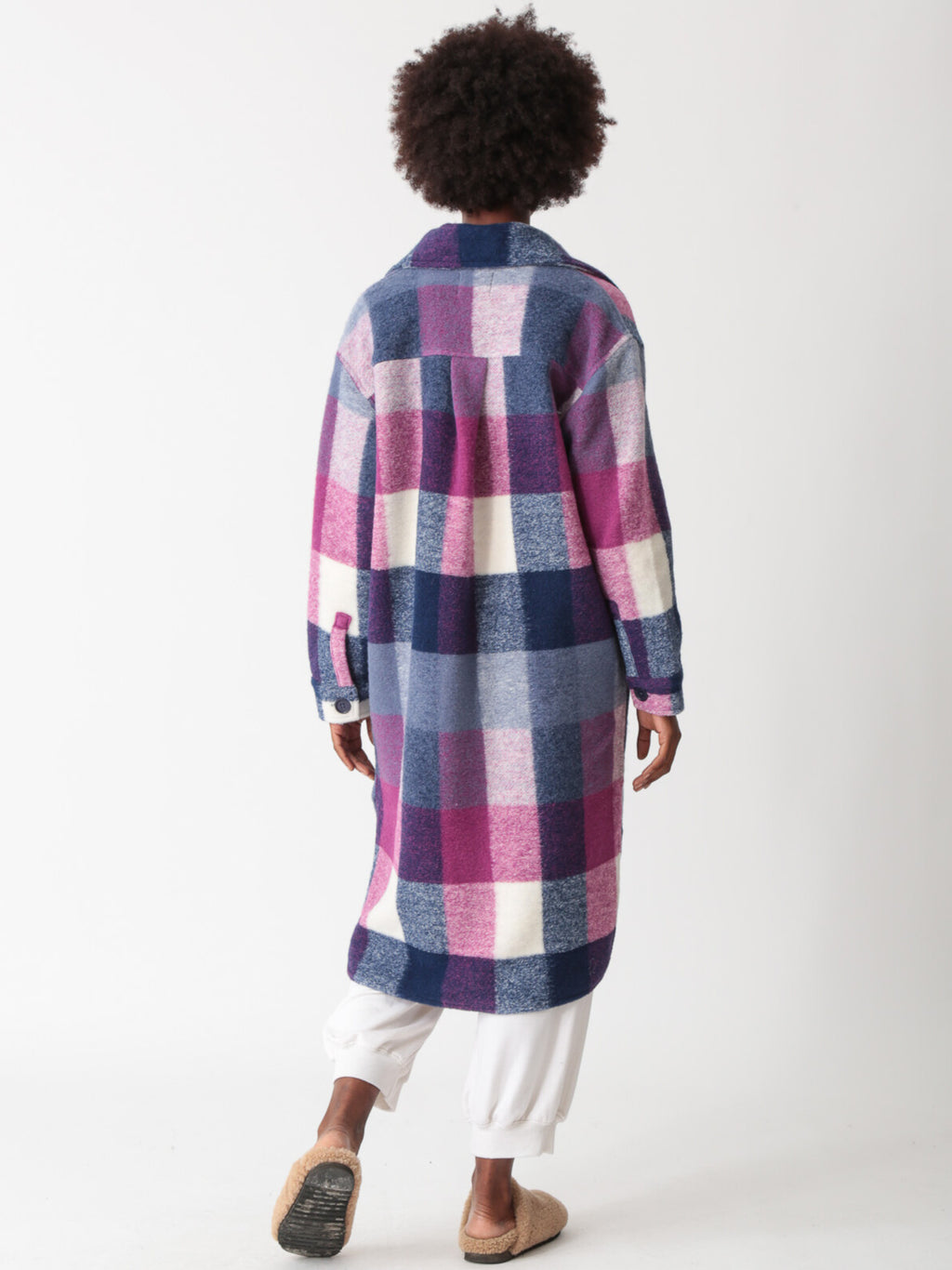 Brooklyn Coat - Berry Plaid