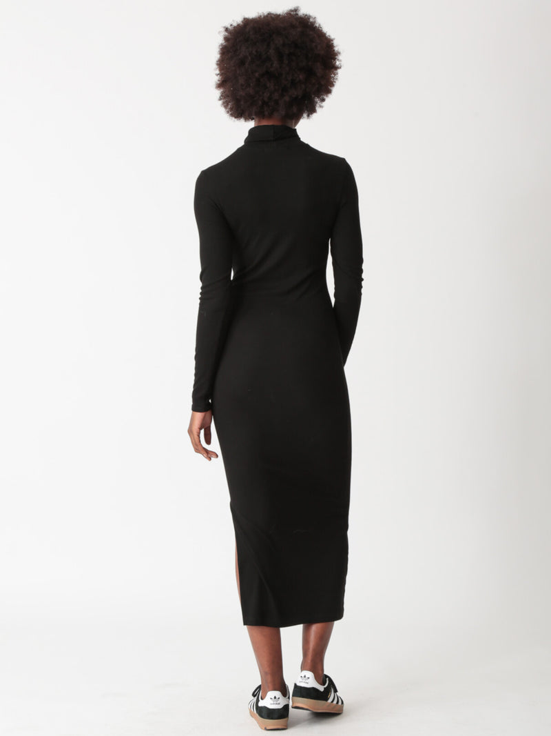 Lindy Rib Dress - Onyx