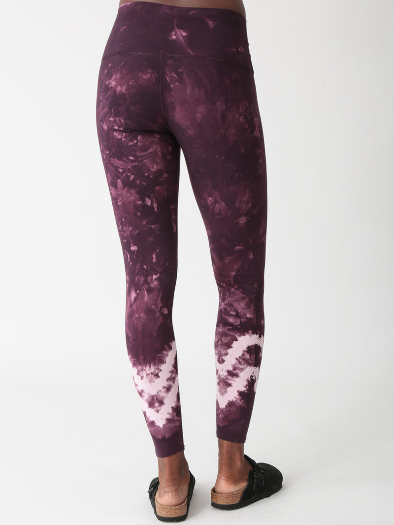 Sunset Legging - Merlot Chevron