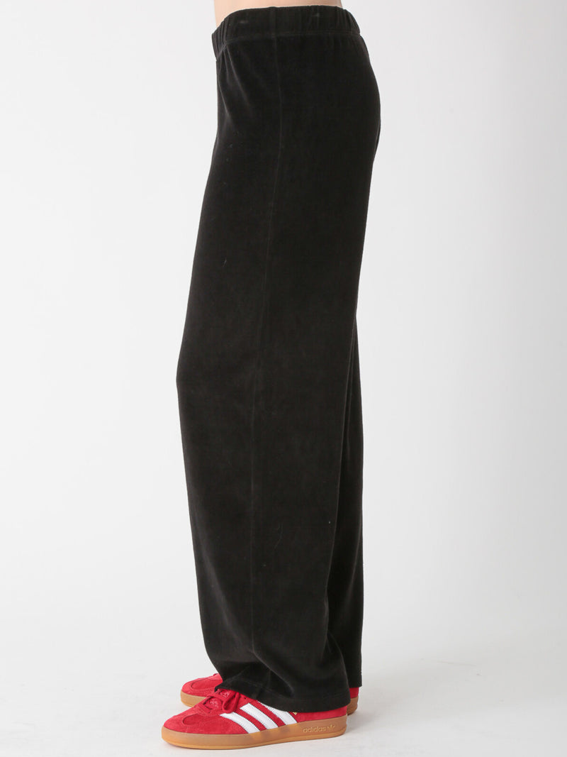 Wylie Velour Pant - Onyx