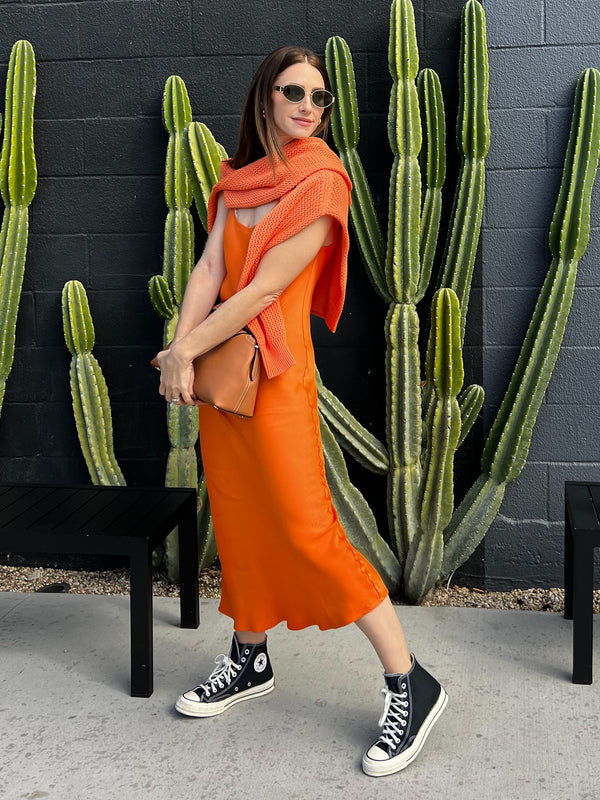 Ally Dress - Tangerine