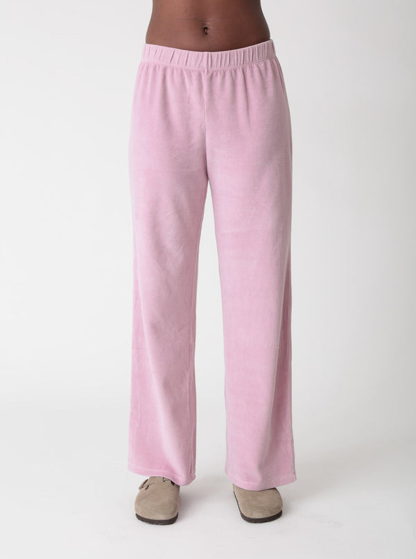 Wylie Velour Pant - Mauve