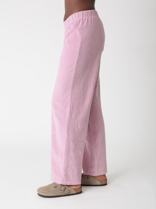 Wylie Velour Pant - Mauve