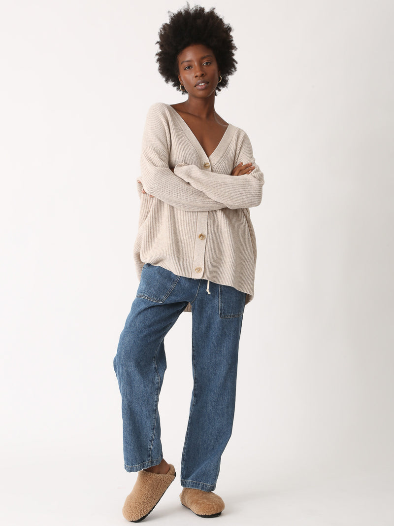 Everyday Cardigan - Oatmeal Heather