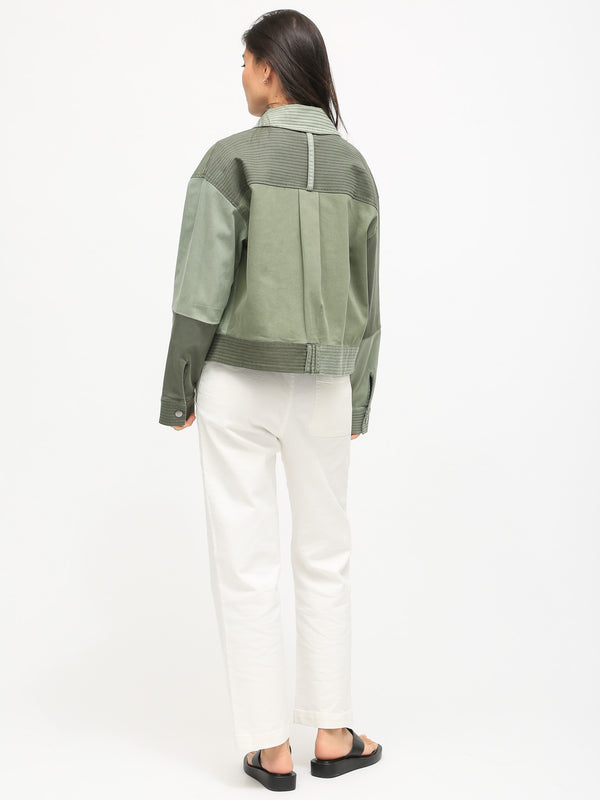 Decklyn Jacket - Patchwork Olive