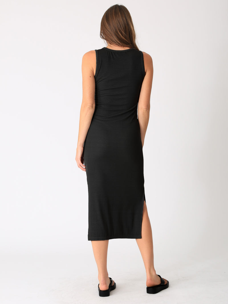 Donna Rib Dress - Onyx