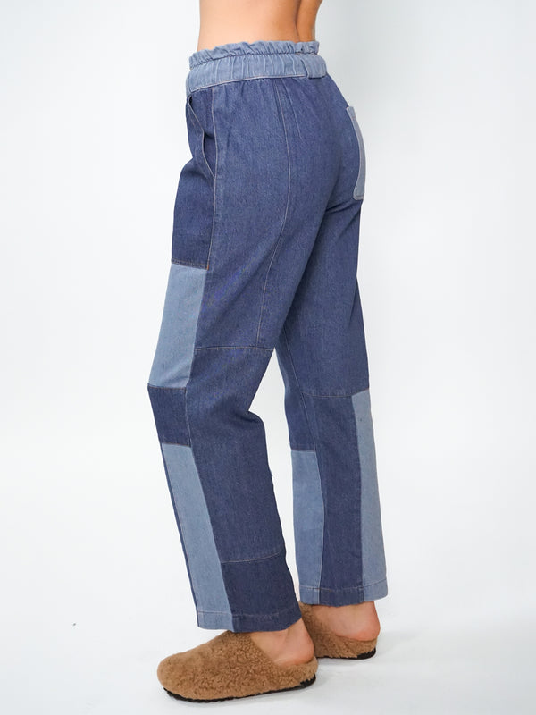 Easy Pant - Patchwork Denim