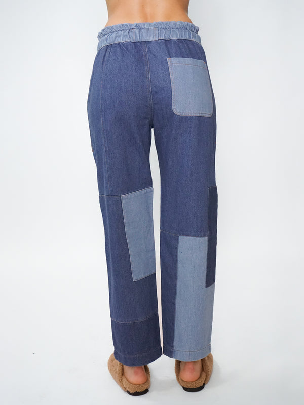 Easy Pant - Patchwork Denim