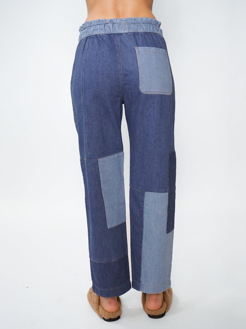 Easy Pant - Patchwork Denim