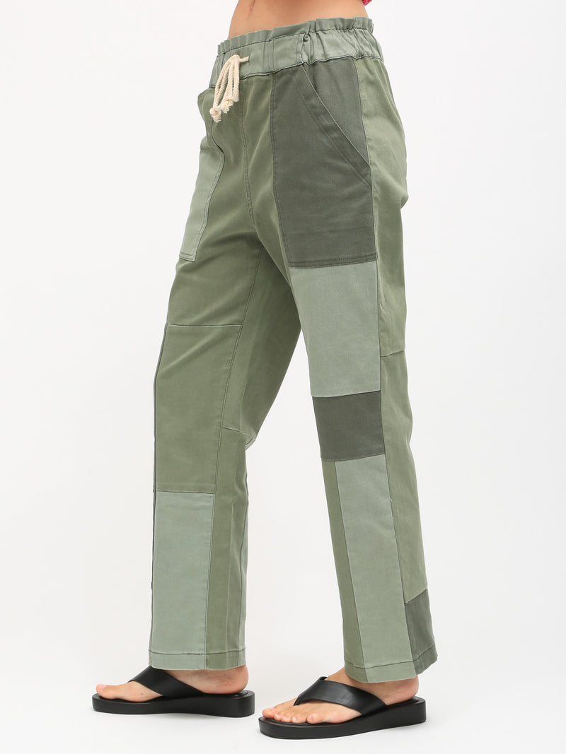 Easy Pant - Patchwork Olive