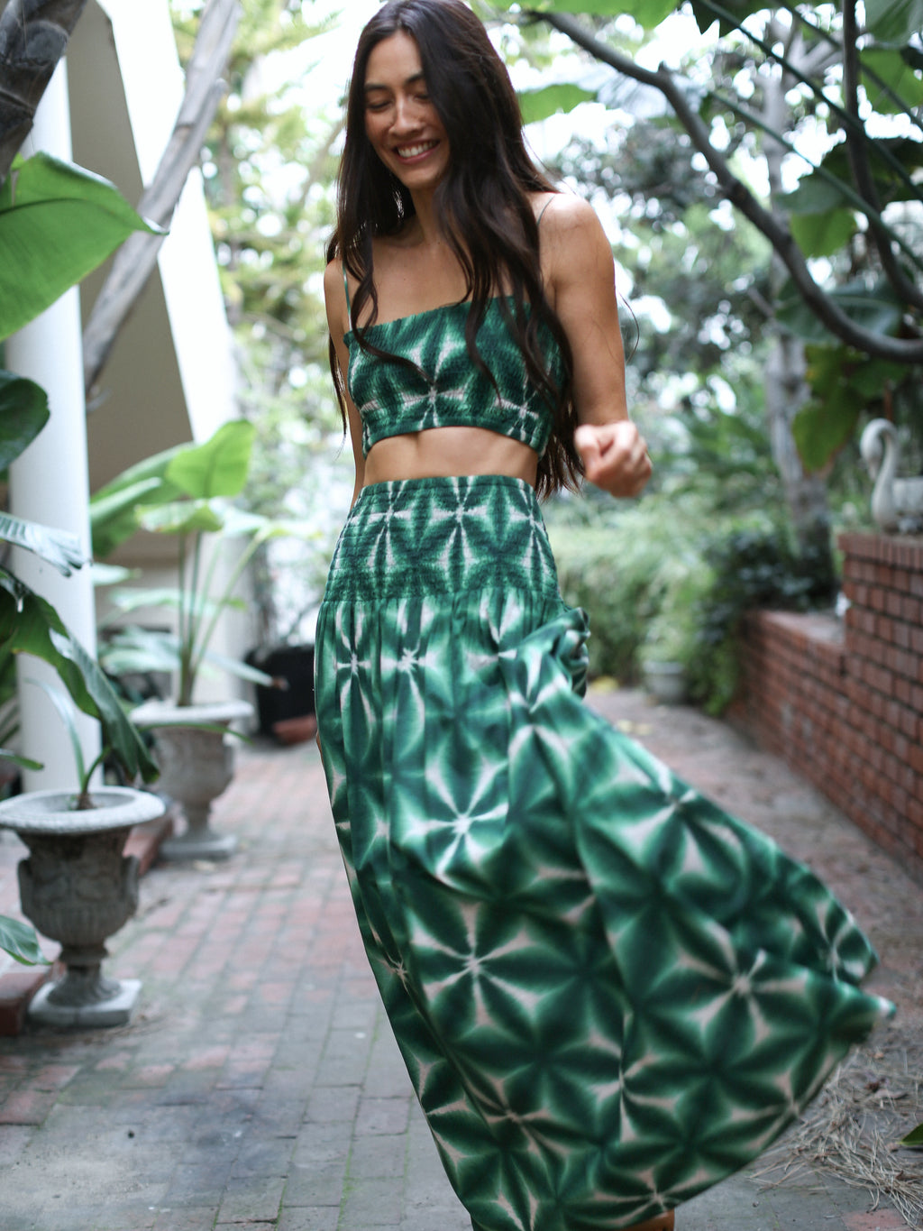 Lily Skirt - Shamrock Shibori