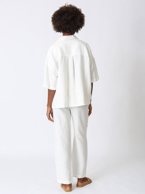 Kyle Linen Shirt - Ivory