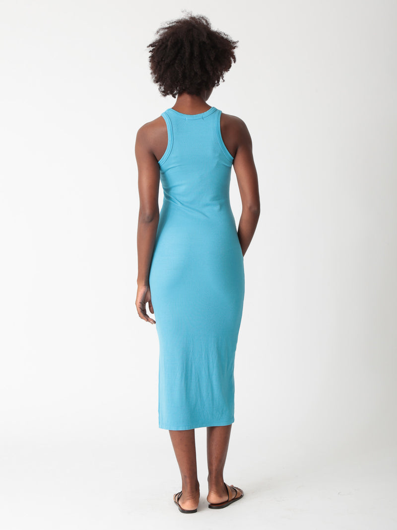 Rocky Rib Dress - Aqua