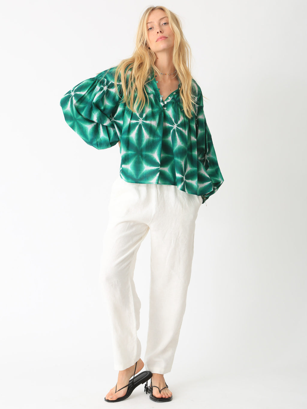 Sasha Top - Shamrock Shibori