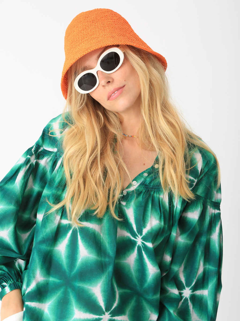 Sasha Top - Shamrock Shibori