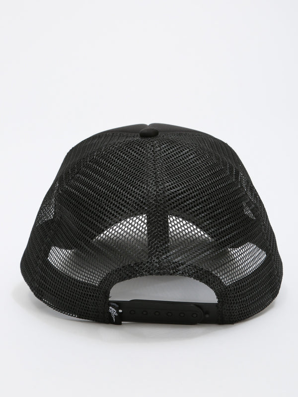 Smiley Face Trucker Hat - Onyx