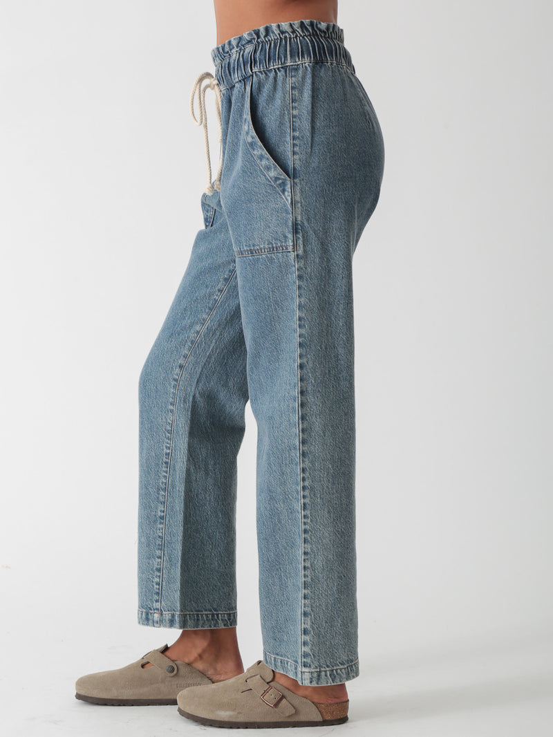 Easy Pant - Medium Blue Denim