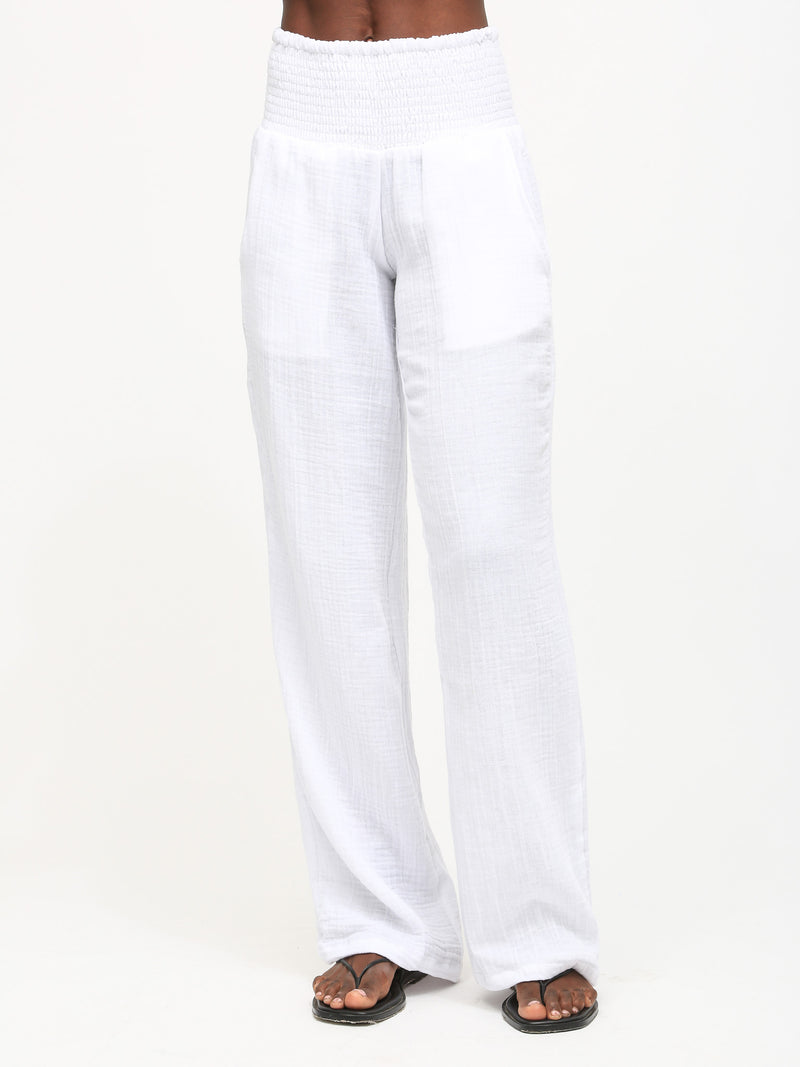 Beach Gauze Pant - Cloud