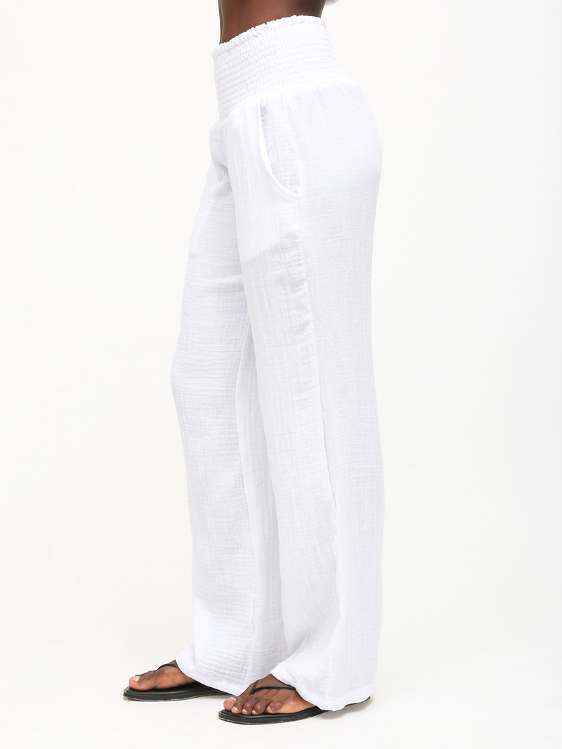 Beach Gauze Pant - Cloud