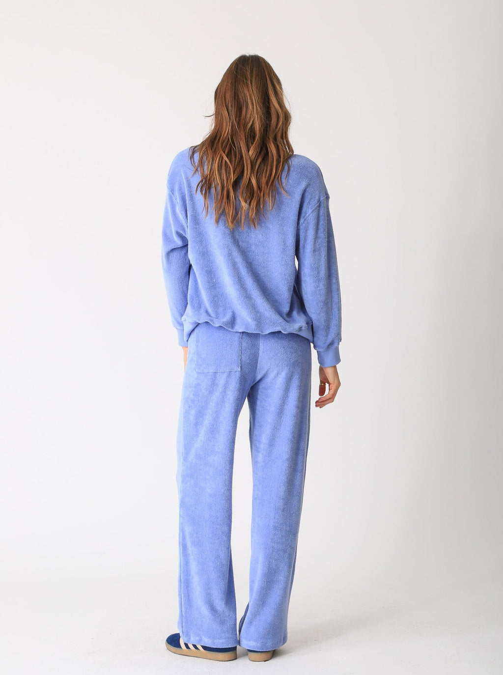 Ava Loop Terry Sweatshirt - Periwinkle