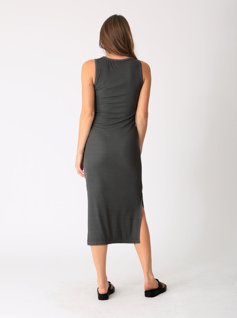 Donna Rib Dress - Shadow