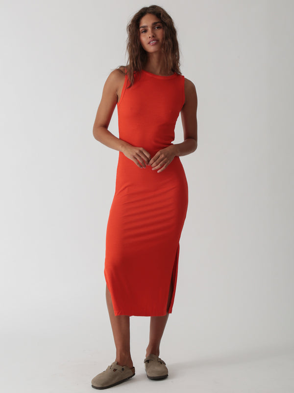 Donna Rib Dress - Tango