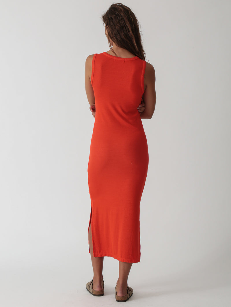 Donna Rib Dress - Tango