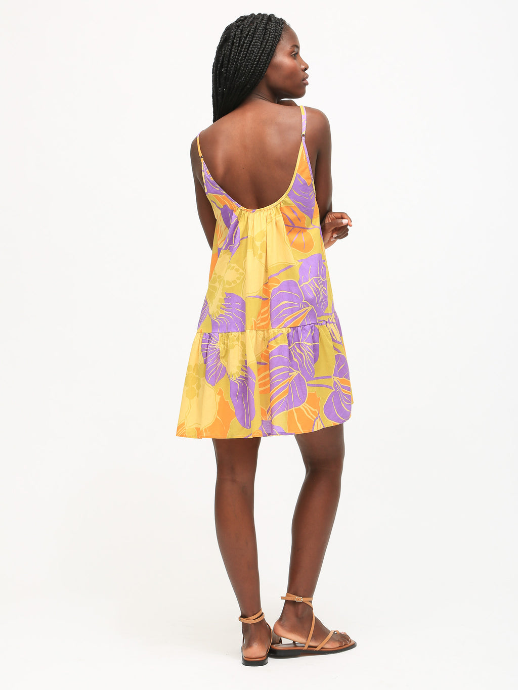 Sofia Dress - Ochre Floral Print