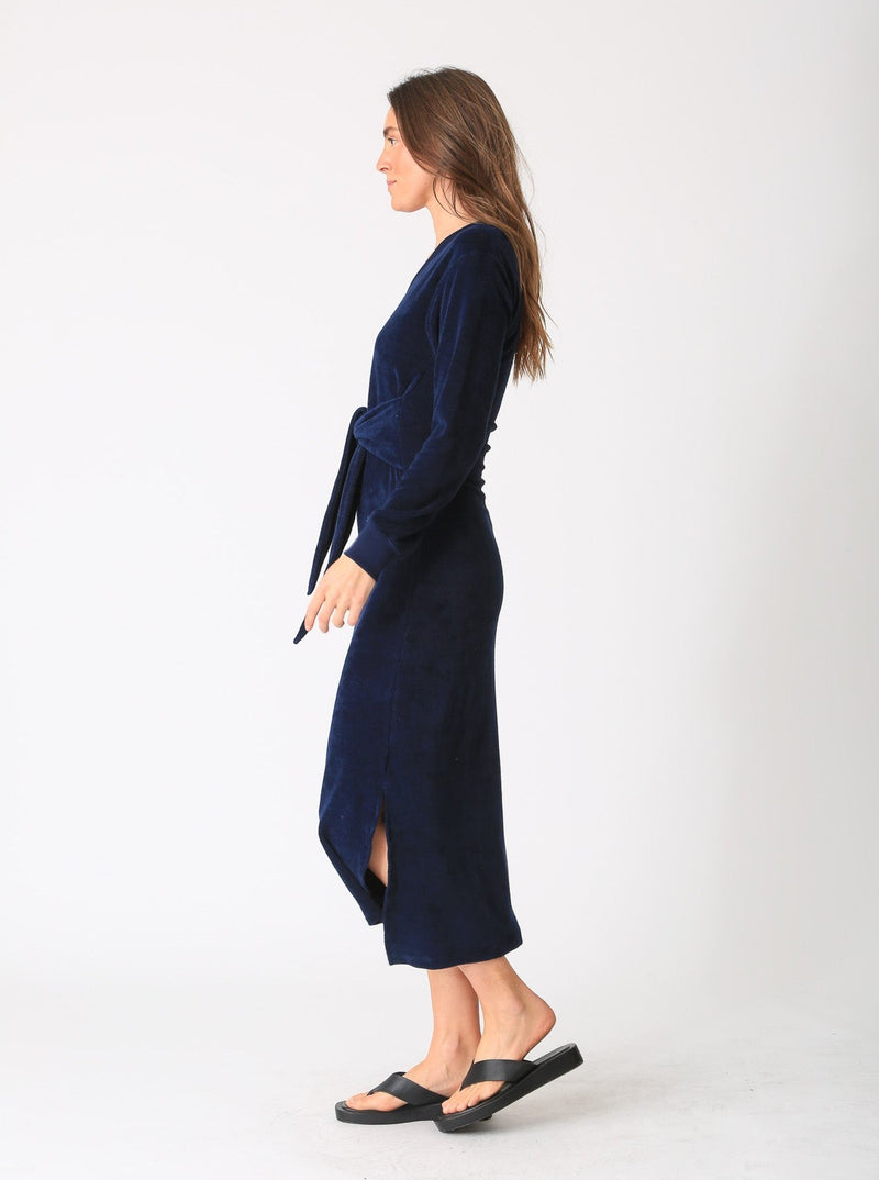 Linden Loop Terry Dress - Indigo