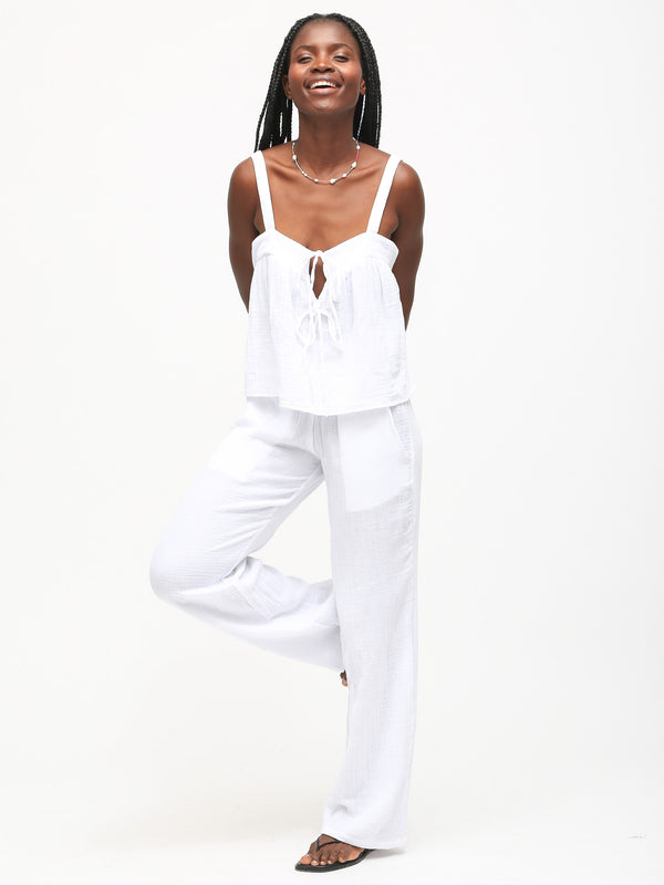 Beach Gauze Pant - Cloud