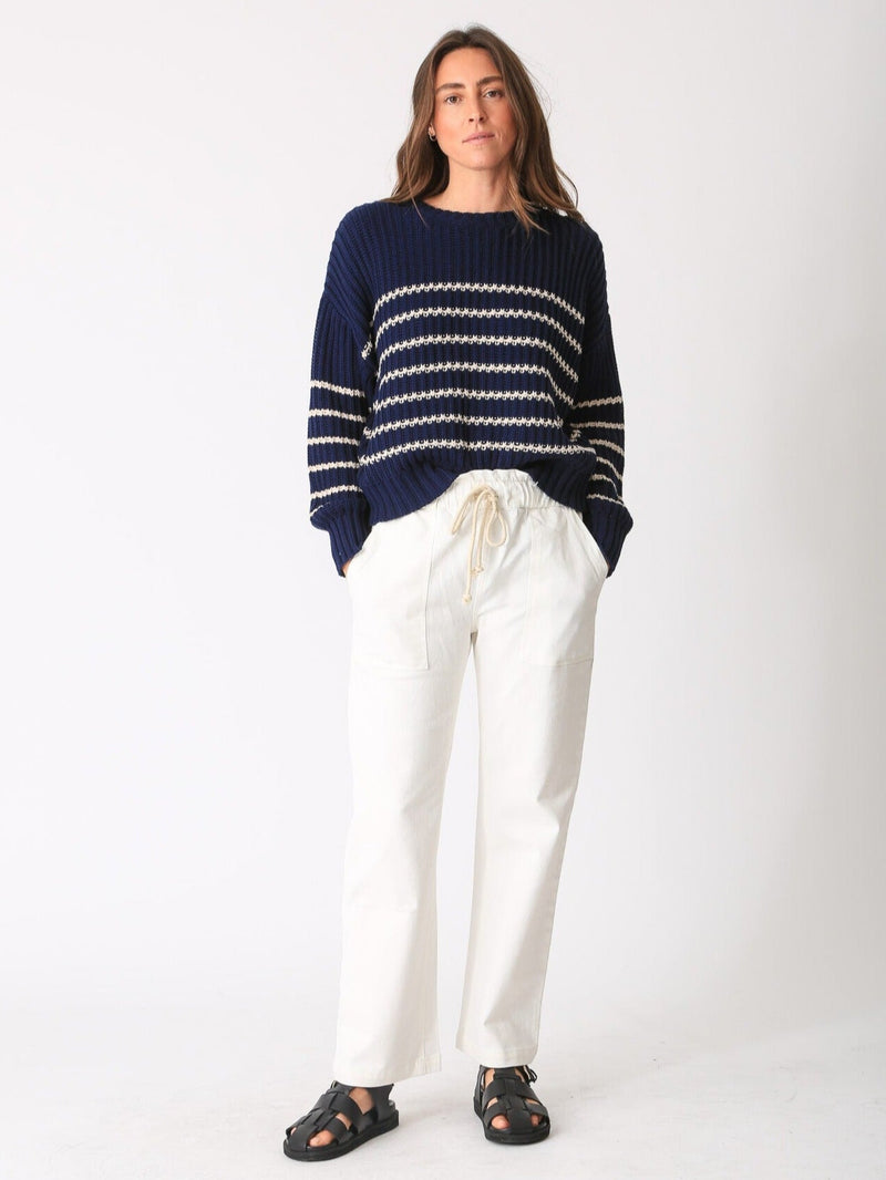 Nautical Sweater - Stripe Indigo / Ivory