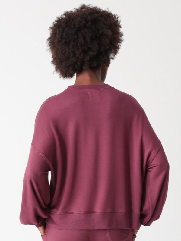 Balloon Sweatshirt - Merlot