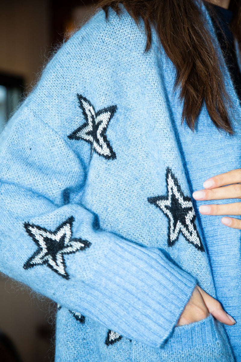 Shay Cardigan - Bluestone Stars