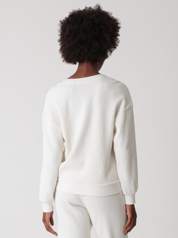 Kiley Thermal Sweatshirt - Ivory