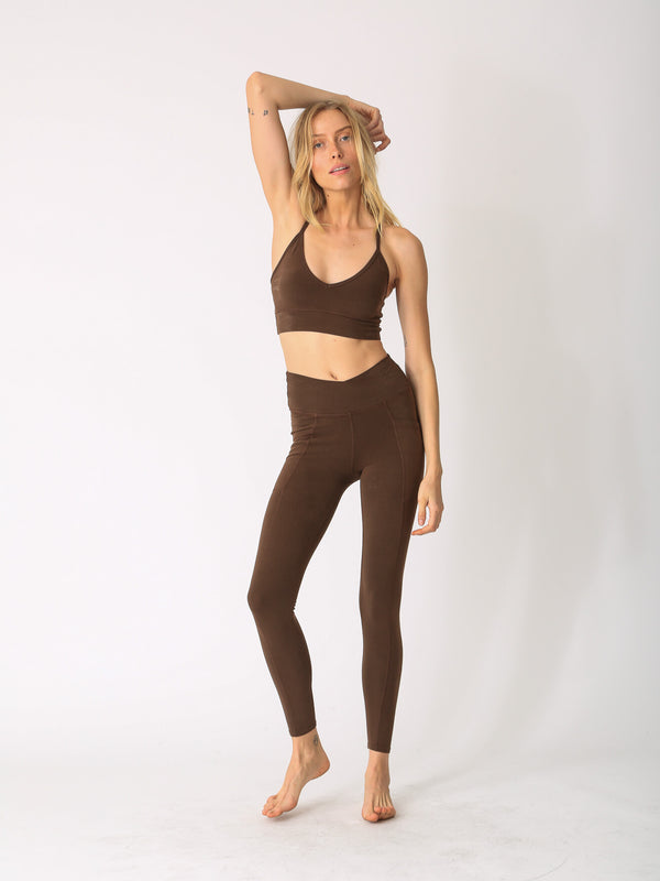 Crossover Legging - Cocoa