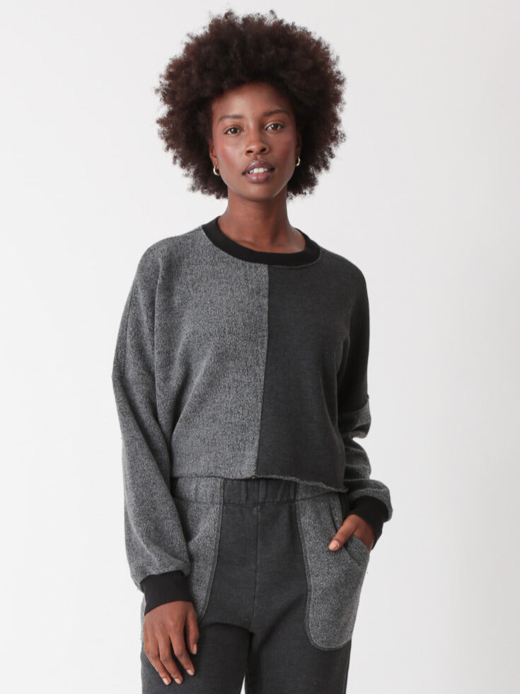 Tai Sherpa Sweatshirt - Onyx