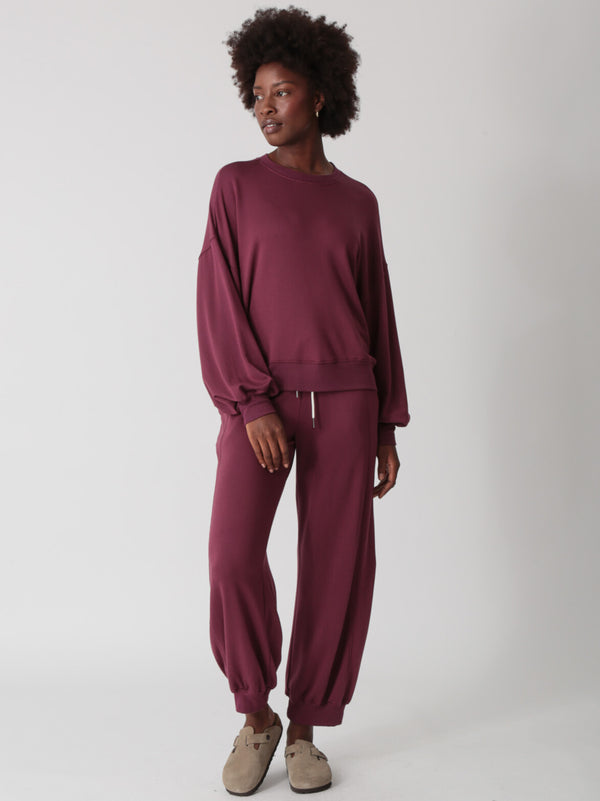 Balloon Sweatshirt - Merlot