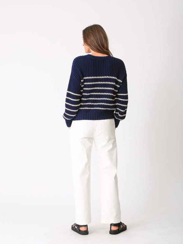 Nautical Sweater - Stripe Indigo / Ivory