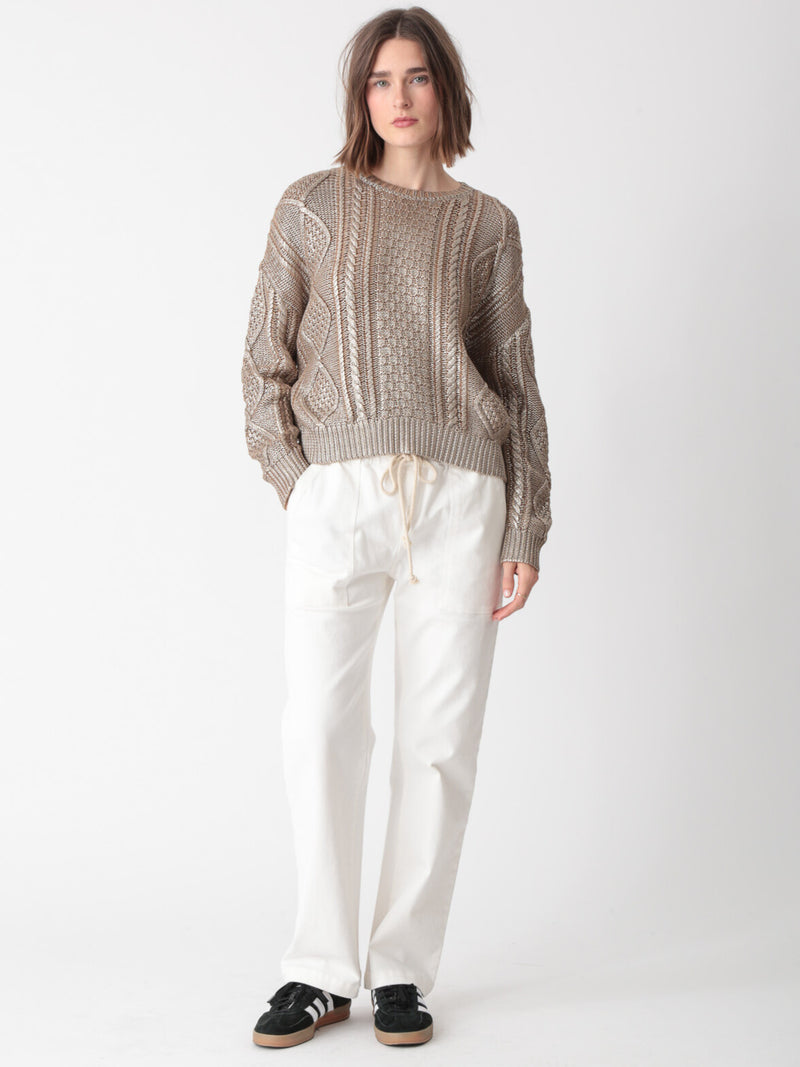 Alice Sweater - Metallic Gold