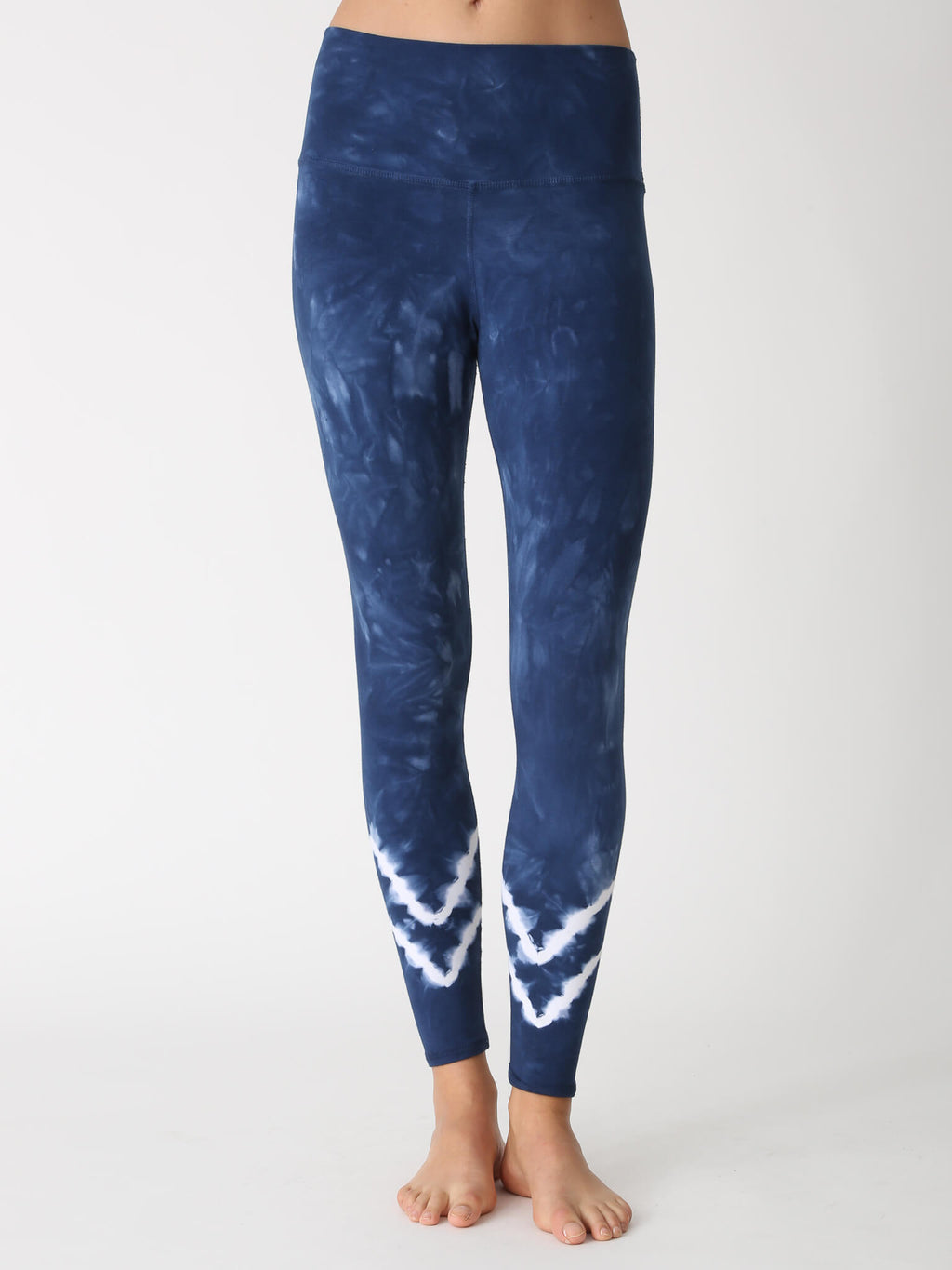 Sunset Legging - Indigo / Cloud Chevron