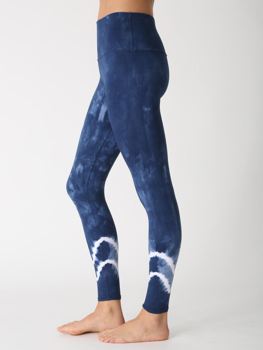 Sunset Legging - Indigo / Cloud Chevron